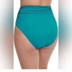 Profile by Gottex Women's Standard Tutti Frutti High Waist Bottom Size 6 Jade